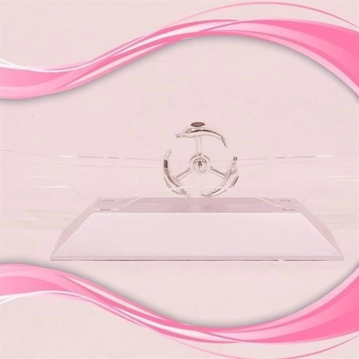 Dekoratif Masa Üstü Obje Manyetik Kinetik Orbital Dönen Yunuslar