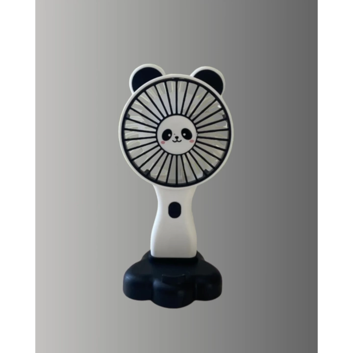 Dekoratif Panda Tasarımlı Küçük Boy Fan