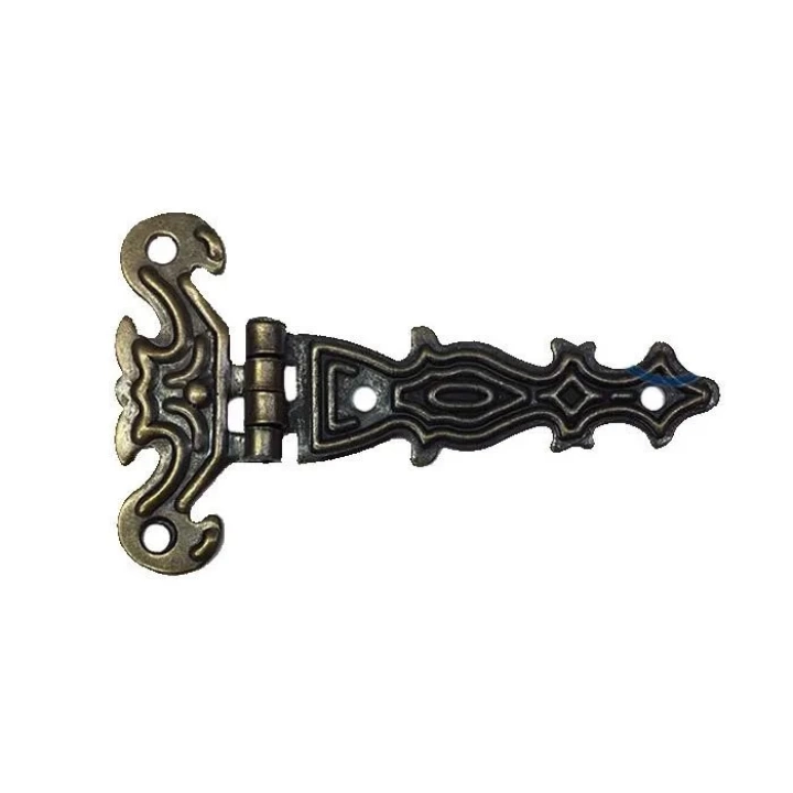 Dekoratif, Sac Tek Kuyruklu Menteşe - 40x68 Mm, Küçük, Antik, 1 Adet