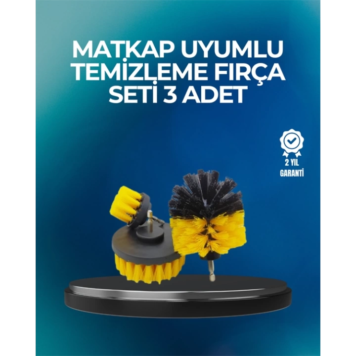 Derinlemesine Temizlik İçin Dayanıklı Kıllı Matkap Fırçası Başlığı