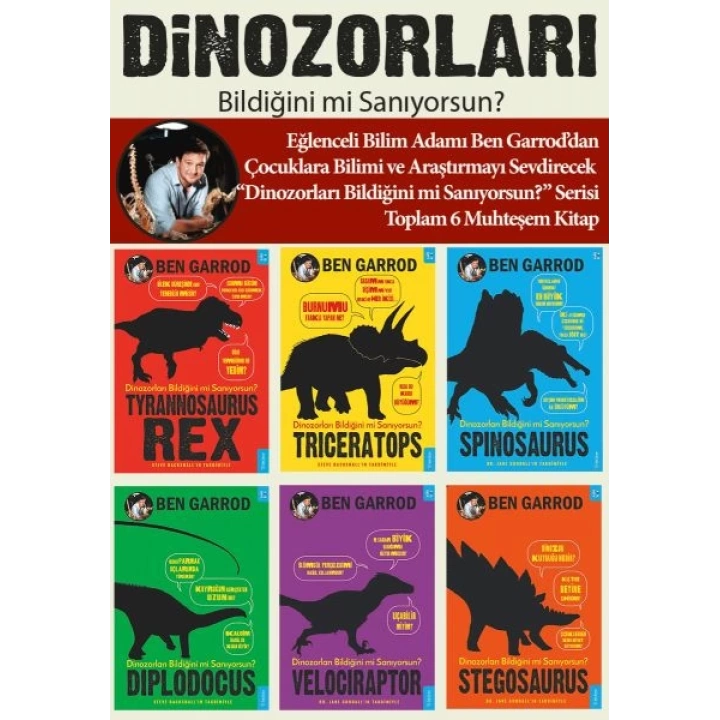 Dinozorları Bildiğini mi Sanıyorsun? (6 Kitaplık Set)