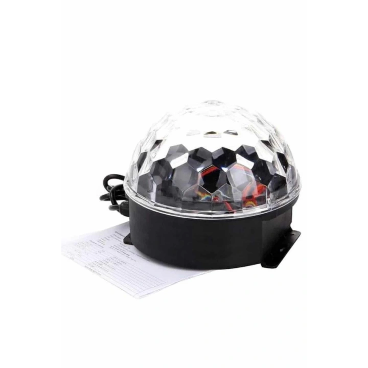 Disko Topu Renkli Işıklı Lazer Parti Bluetooth Bağlantılı Led Küre