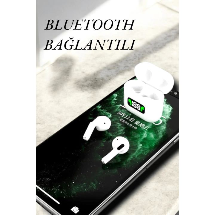 Dokunmatik Kontrol ve LED Göstergeli TWS Bluetooth Kulaklık