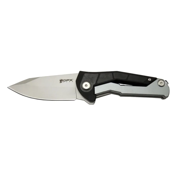 Dpxgear Sugga 915b Bk Siyah Ampamp Beyaz Kamp / Outdoor Çakı 17,5cm - Yarı Otomatik, Kemerlikli, Kutulu