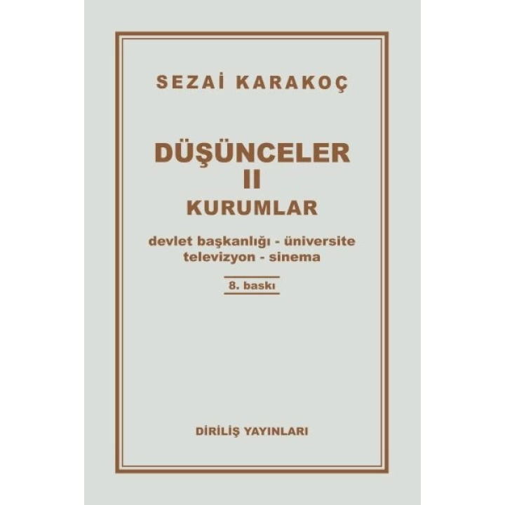 Düşünceler 2 - Kurumlar