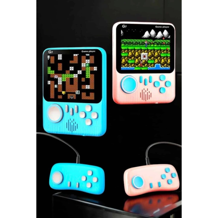 El Atarisi 3.5 inç Ekran Çift Konsol 666 Adet Retro Oyun Gamepad