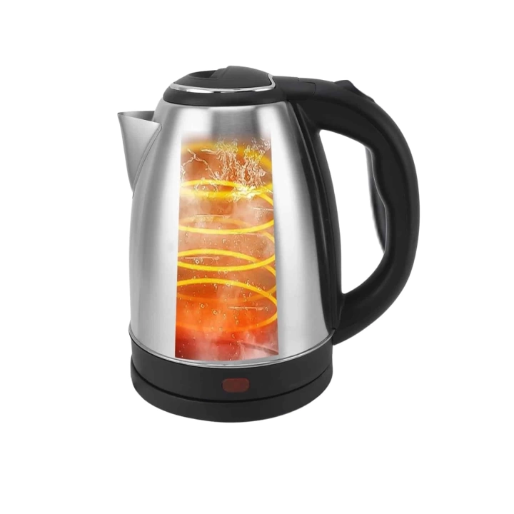 Elektrikli Paslanmaz Çelik Su Isıtcı Çelik Kettle 1.8 Lt. Uzun Ömürlü