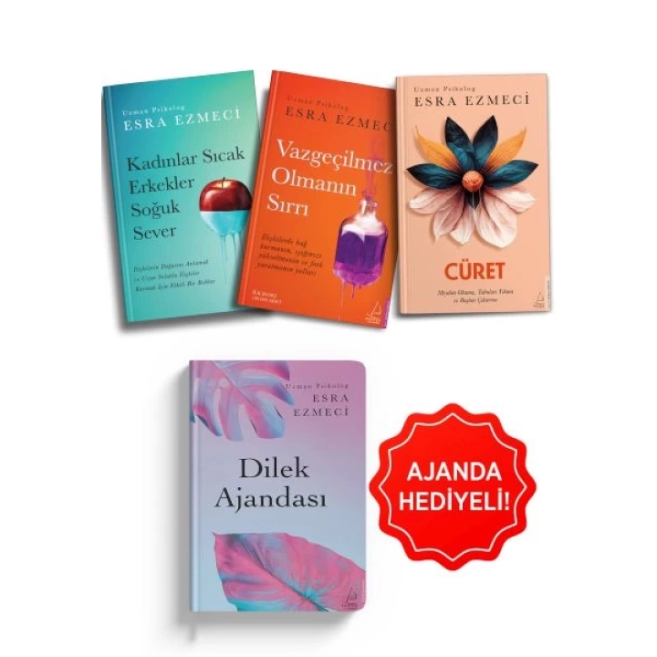 Esra Ezmeci İlişkiler Seti 3 Kitap Dilek Ajanda Hediyeli