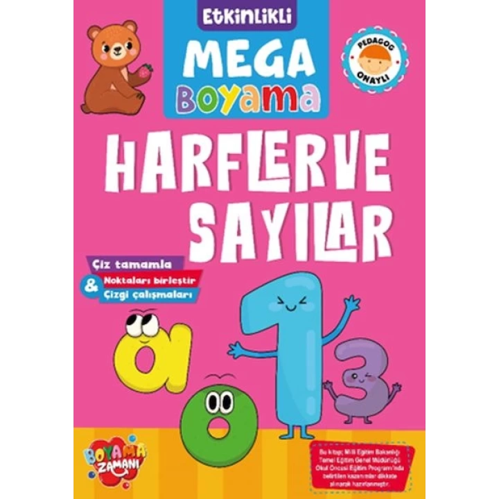 Etkinlikli Mega Boyama - Harfler ve Sayılar