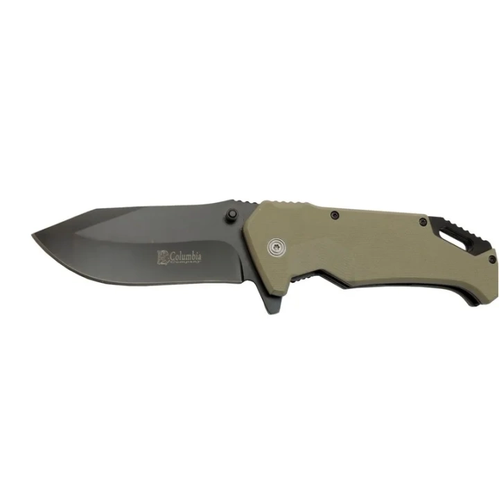 Fst4002b Gri Taktikal Kamp Çakı 20cm- Yarı Otomatik, Kemerlikli