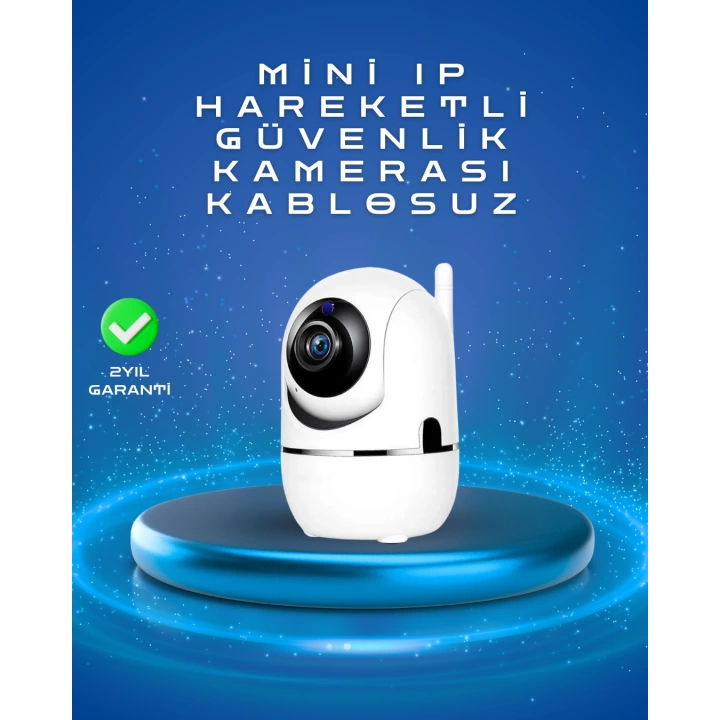 Full HD 1080P Kablosuz Pan & Tilt Güvenlik Kamerası – Hareket Takipli ve İki Yönlü Sesli