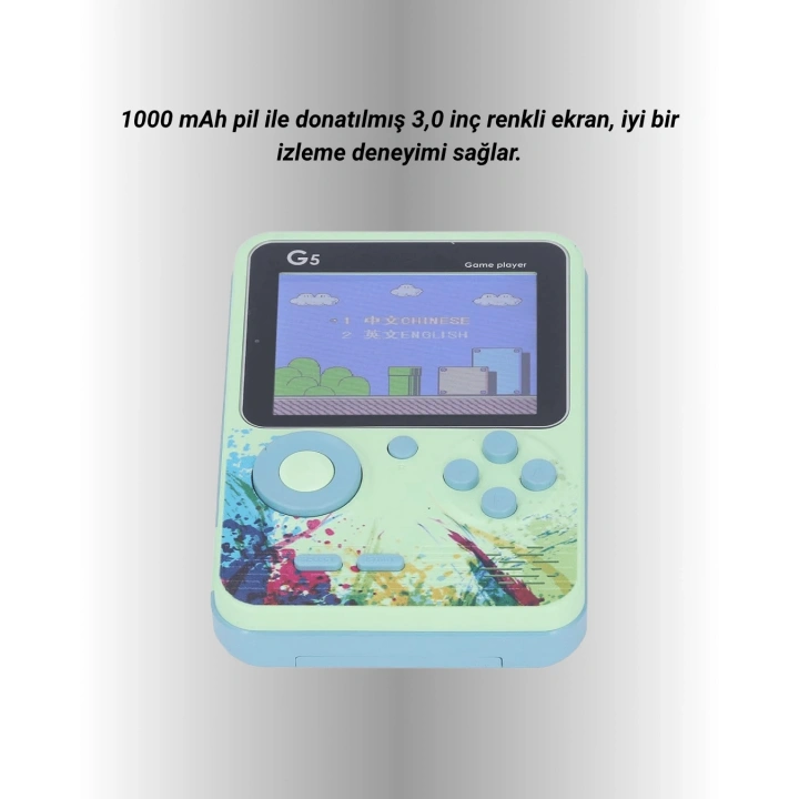G5 Game Box Retro Mini Oyun Konsolu – 500 Dahili Oyun