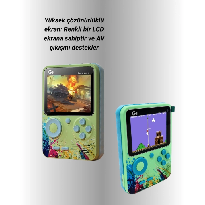 G5 Game Box Retro Mini Oyun Konsolu – 500 Dahili Oyun