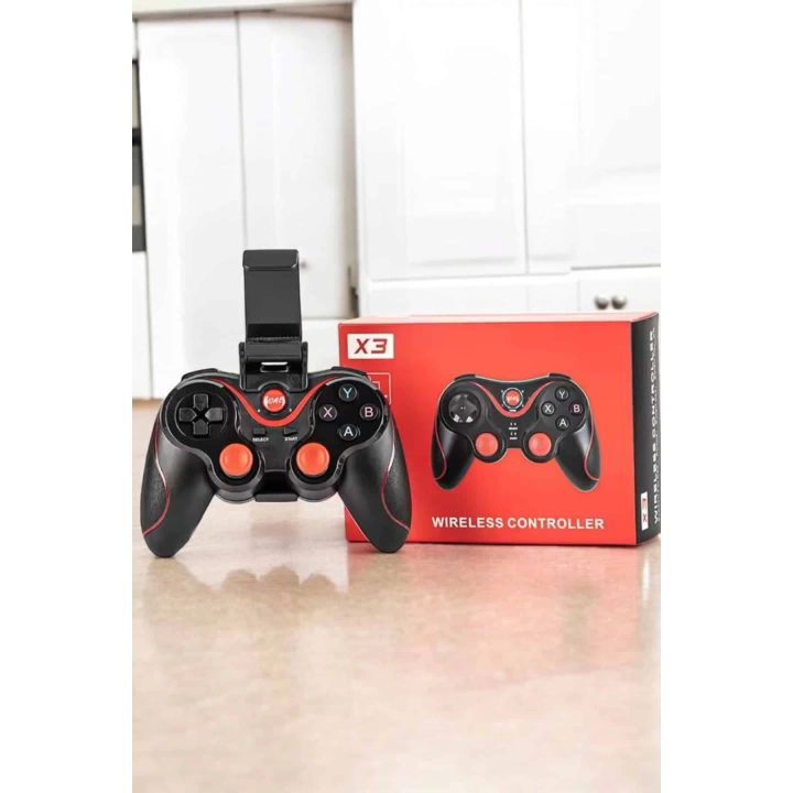 Game Stick Android Uyumlu Gamepad X3 Standlı Oyun Kolu Bluetooth Bağlantılı