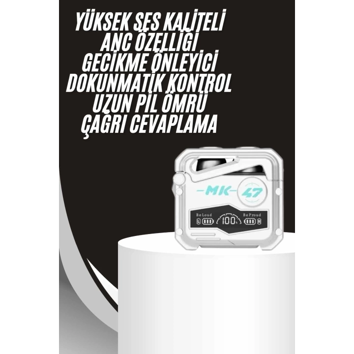 Gecikme Önleyici Oyuncu Kulaklığı Bluetooth Bağlantılı ANC Özelliği 5.0 Bluetooth