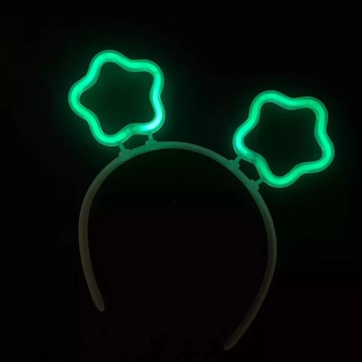 Glow Stick Karanlıkta Yanan Fosforlu Yıldız Taç 12 Adet