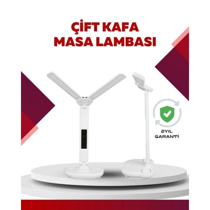 Göz Koruyucu LED Okuma Lambası | Titreşimsiz Işık, Kalemlik ve Stand Fonksiyonlu