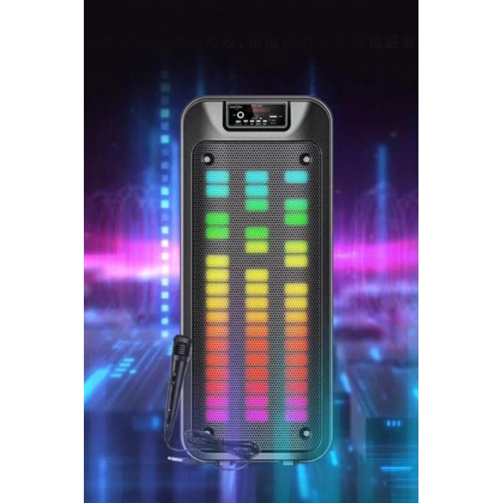 Gts-1852 Taşınabilir Rgb Ledli Bluetooth Hoparlör Usb-tf Siyah