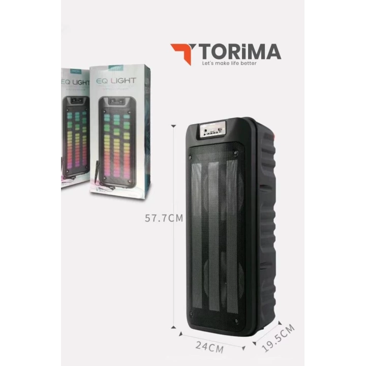 Gts-1852 Taşınabilir Rgb Ledli Bluetooth Hoparlör Usb-tf Siyah