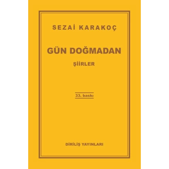 Gün Doğmadan
