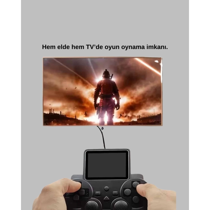 HDMI Destekli S10 Gamepad 520 Oyunlu TV’ye Bağlanabilir Atari 2025 Model