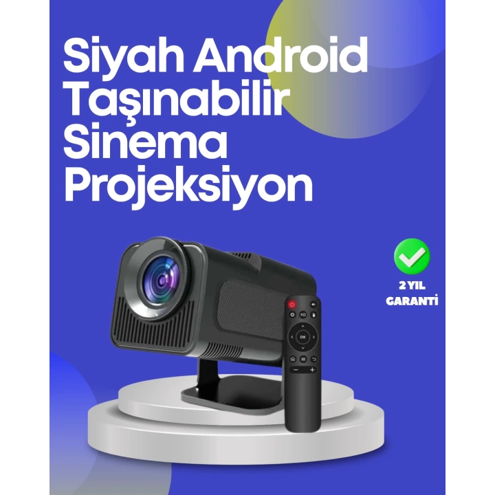 HDMI, USB ve Kulaklık Girişli Çoklu Bağlantı Seçenekli Projektör