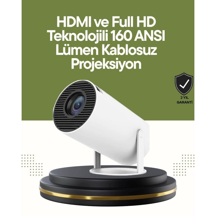HDMI ve USB Girişli Uzun Ömürlü Ampullü Projeksiyon