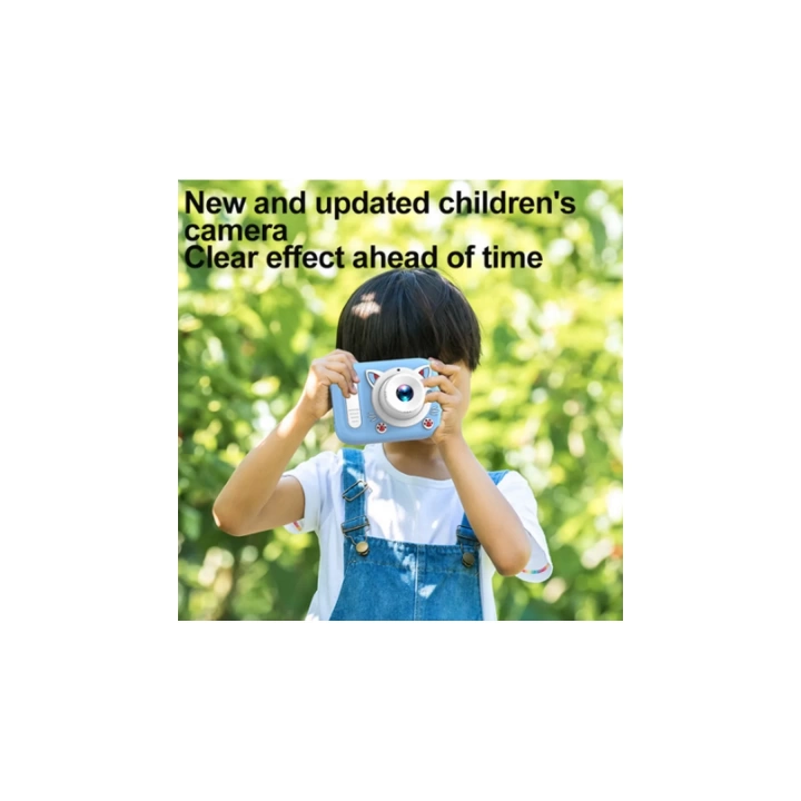Hello Çocuk Dijital Fotoğraf Makinası 20 Mp Video Kaydedici 2.0 İnç Çift Kameralı Ks-102