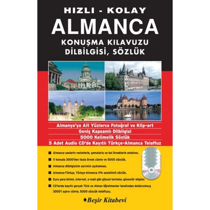 Hızlı Kolay Almanca Konuşma Kılavuzun Dilbilgisi Sözlük Karekodlu