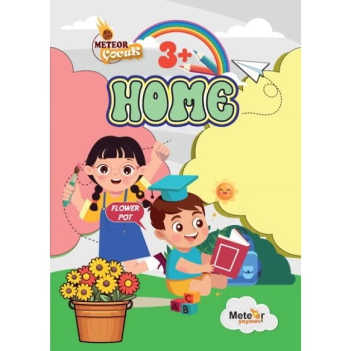 Homes (Ev Bölümleri) Türkçe – İngilizce Boyama Kitabı
