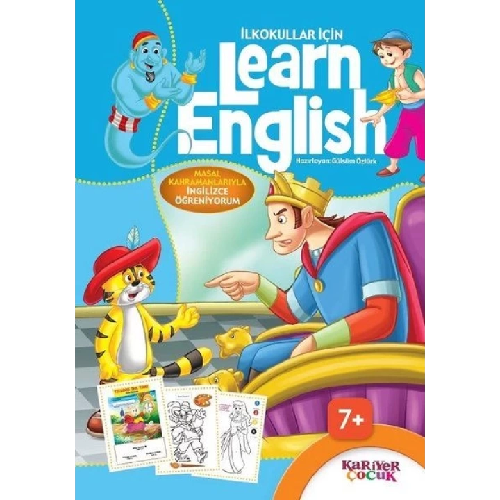 İlkokullar İçin Learn English - Mavi