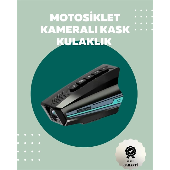 IP65 Sertifikalı Kask Kamerası – Geniş Açı Lens, Bluetooth 5.3