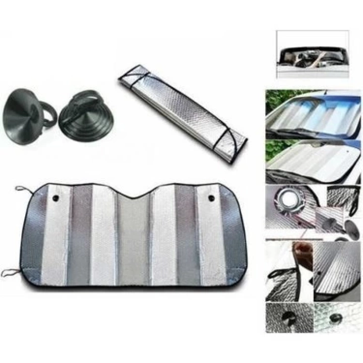 Isı ve Güneş Yansıma Önleyici Oto Ön Cam Güneşliği Opel Astra Fiat Egea Hyundai i20 Renault Megane