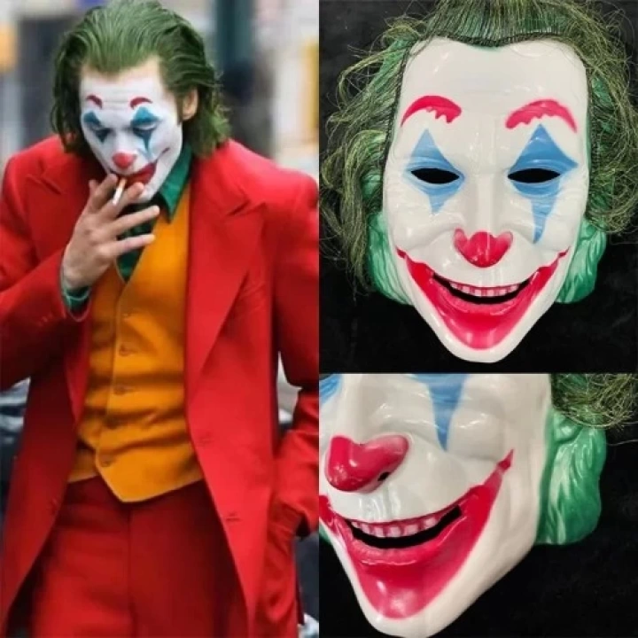 Joaquin Phoenix Joker Maskesi Yeşil Saçlı