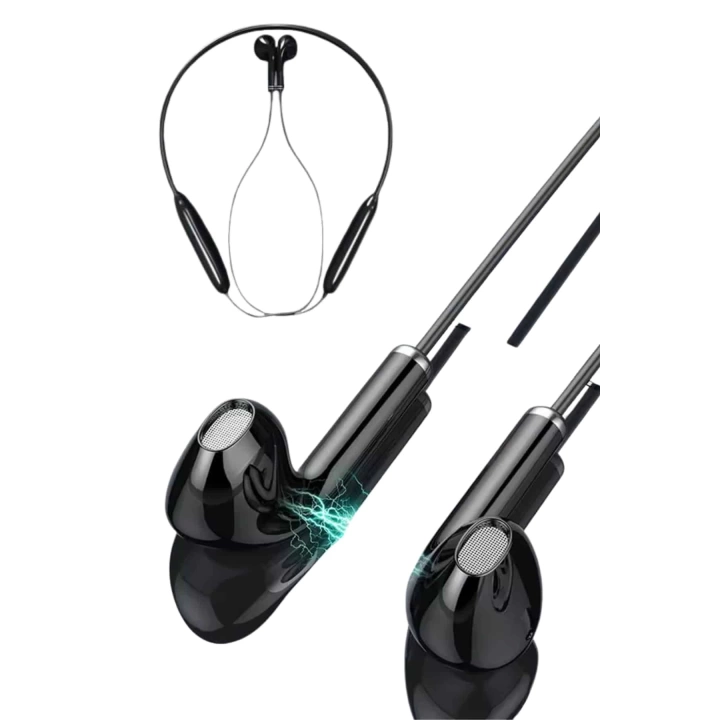 Kablolu Kulak İçi Bluetooth Kulaklık 100 Saat ANC Özellikli Boyun Bantlı