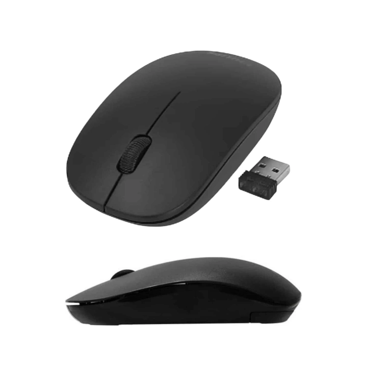 Kablosuz Bağlantı Yüksek Hassasiyetli Kablosuz Wireless Siyah Mouse