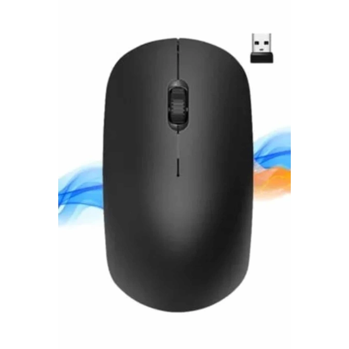 Kablosuz Bağlantı Yüksek Hassasiyetli Kablosuz Wireless Siyah Mouse