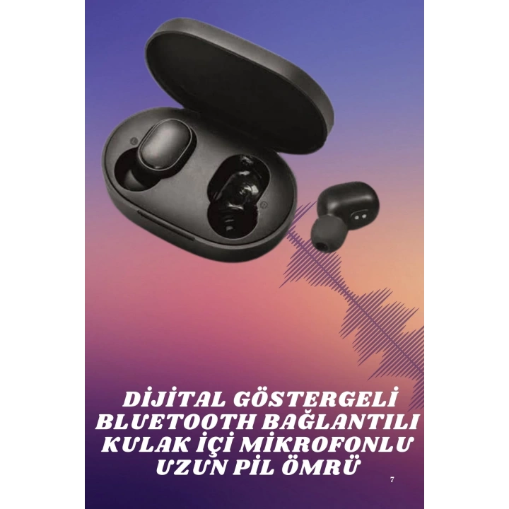 Kablosuz Kulak İçi Bluetooth Kulaklık Stereo Dokunmatik Kontrollü Kulaklık