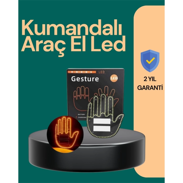 Kablosuz Kumandalı LED Jest Işığı – 3 Modlu Araba Arkası Mesaj Işığı, 203 LED ile Yüksek Parlaklık