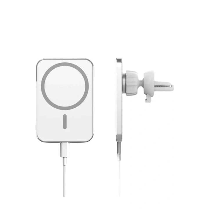 Kablosuz Şarj Aleti Magsafe Araç Içi Manyetik Şarj 15W İOS Uyumlu