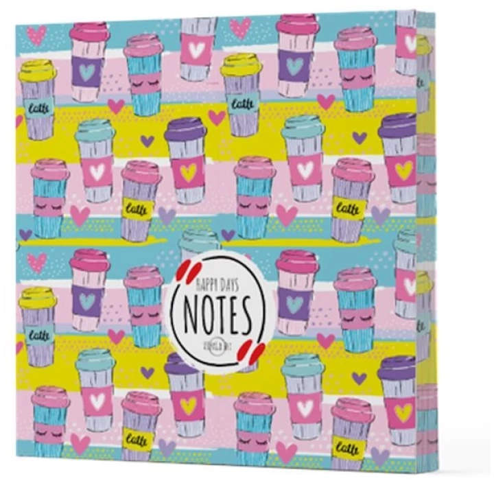 Kahve 10 - Çizgisiz Yan Boyamalı Defter