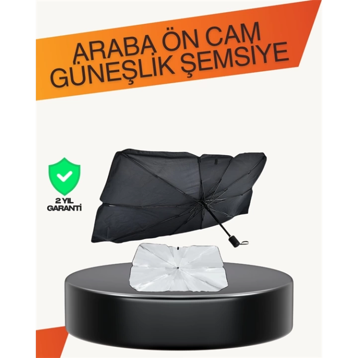 Kalın Kumaşlı Ön Cam Güneşliği – Solmaz, Deforme Olmaz, Uzun Ömürlü