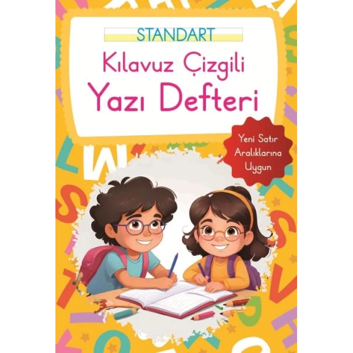 Kılavuz Çizgili Yazı Defteri Küçük Boy - Turuncu