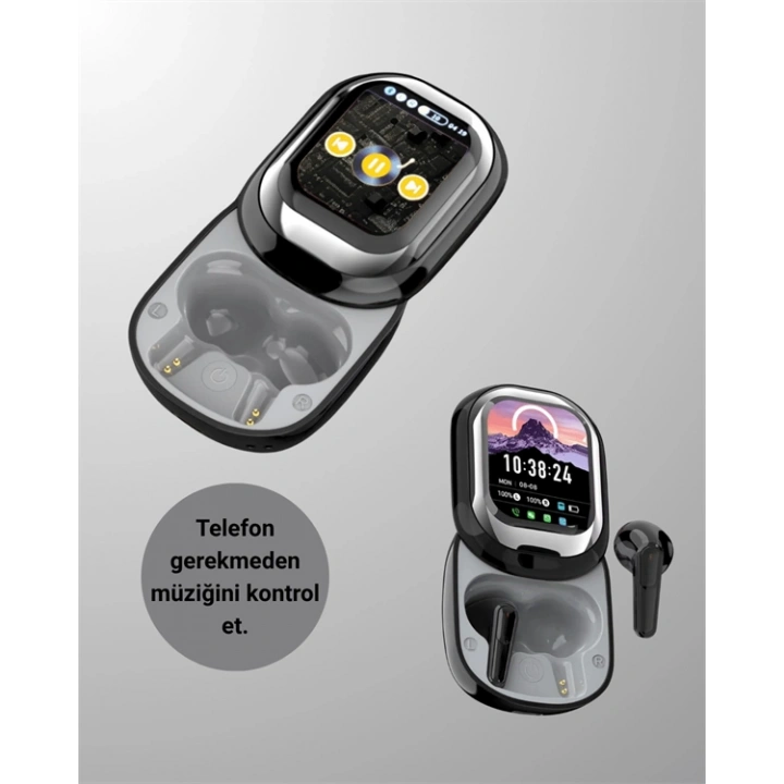 Kişiselleştirilebilir LED Ekranlı Bluetooth Kulaklık – Oyun & Müzik Modlu