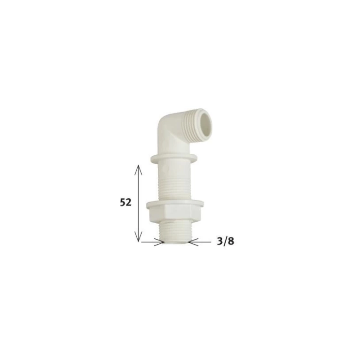 Klozet Temiz Su Giriş Dirseği 5,2 cm 3/8