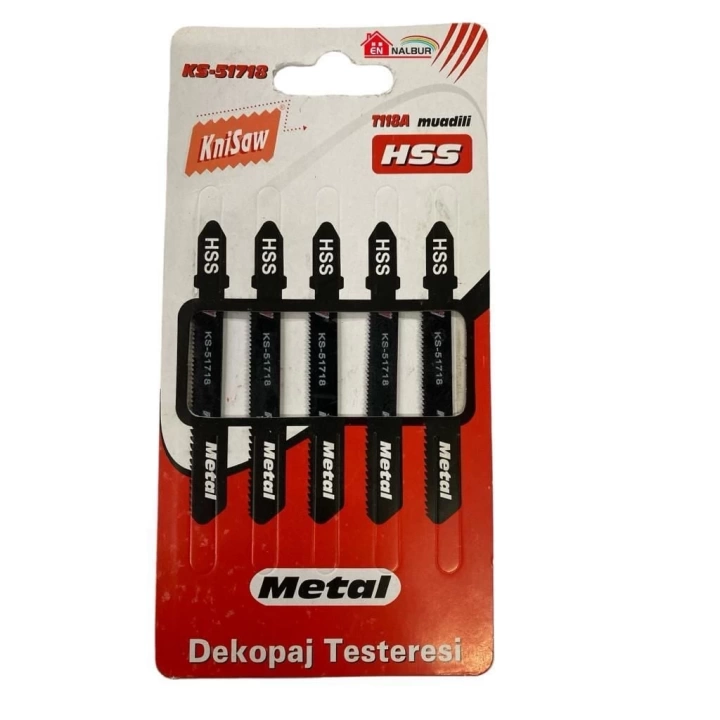 Knisaw 51718 Metal Dekupaj Testeresi 5 Parça