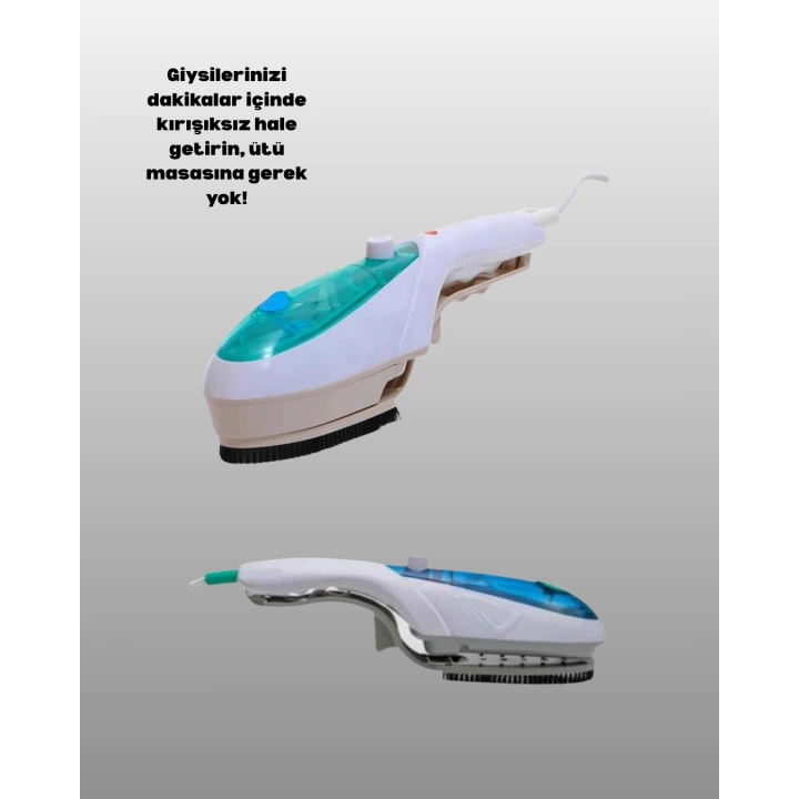 Kompakt Seyahat Tipi Buharlı Ütü Pratik Kırışıklık Açıcı