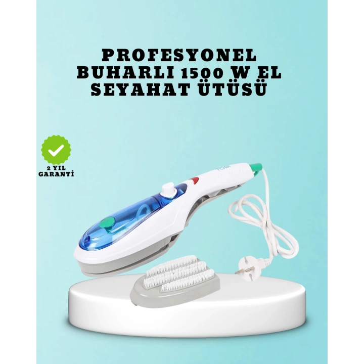 Kompakt Seyahat Ütüsü 1500W | Koku Giderici Buhar Fonksiyonlu