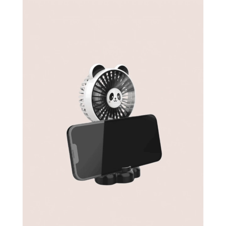 Kompakt Tasarımlı USB Şarjlı Mini Fan – Hayvan Figürlü Vantilatör