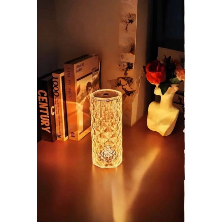 Kristal Dokunmatik Ve Kumandalı Masa Ve Gece lambası